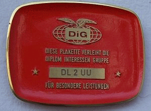  DIG CW Plakette